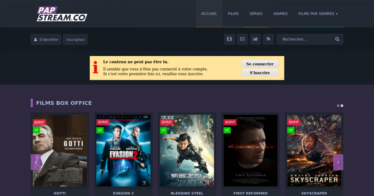 Papstream, site de streaming gratuit VF et VOSTFR