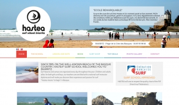 Hastea, école de surf sur la côte des Basques