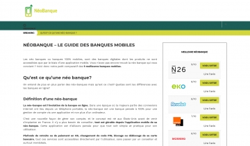 Néobank, le répertoire des meilleures banques mobiles