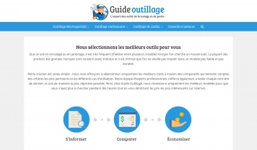 Guide Outillage, portail web dédié aux outils de bricolage et jardinage