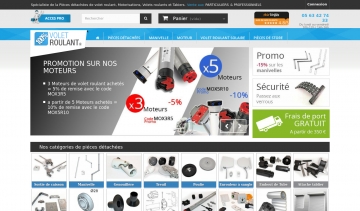 Cent pour cent volet roulant, boutique en ligne de pièces détachées