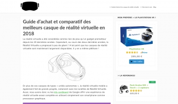 casquederealitevirtuelle.info : le guide d'achat du casque de réalité virtuelle