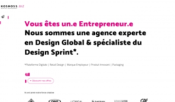 Kosmoss.fr, agence de design Sprint et de design Global 