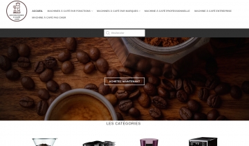 Les Machines à Café, un plateforme pour l'achat de machine à café