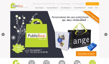 Publicibags, le spécialiste des sacs, cabas et housses publicitaires