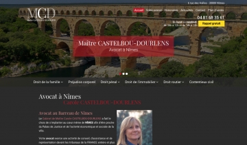 Maître Carole CASTELBOU-DOURLENS, avocate au barreau de Nîmes