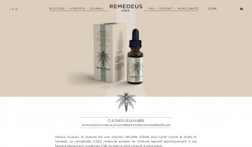 Remedeus, boutique en ligne d'huiles essentielles à base de CBD