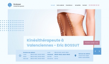 Éric BOSSUT, un kinésithérapeute spécialisé en traitement anti-cellulite à Valenciennes