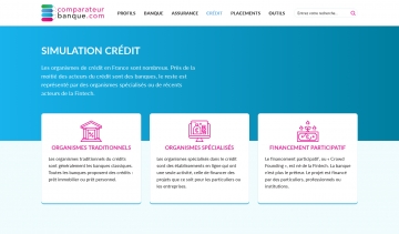 ComaprateurBanque : Obtenir un crédit grâce à un simulateur de crédit 