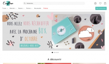 Craftine, spécialiste de vente en ligne d'article de couture