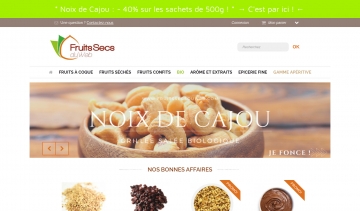 Fruits Secs du Web, site de vente en ligne des fruits secs