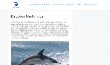 Dauphin-martinique.net : Tout savoir sur les dauphins en Martinique
