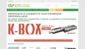 Site de greenvillage.fr - grossiste ecigarette