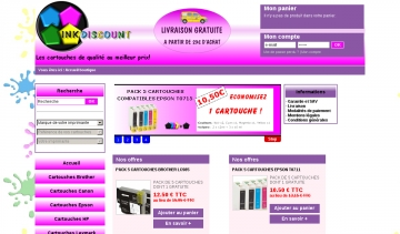 Inkdiscount, boutique de consommables pour imprimante