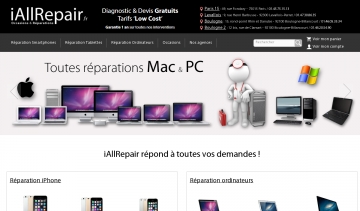 iAllRepair : reparation smartphones, tablettes tactiles, ordinateurs