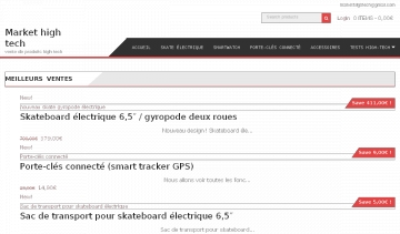site spécialisé dans la vente de produits high-tech