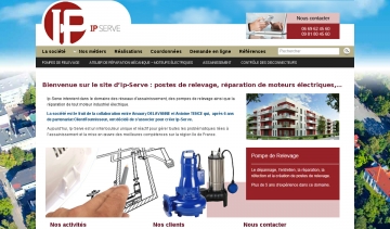 Site d'Ip Serve Assainissement et relevage