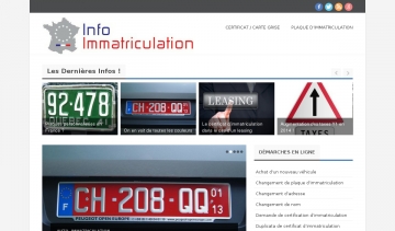 Guide de l'immatriculation