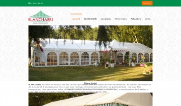 Blanchabri, location de tentes de réceptions et matériels pour fêtes