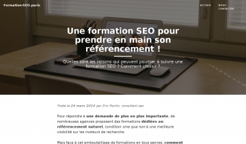 Formation SEO, guide sur les formations SEO à Paris