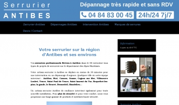 Des serruriers  compétents à votre service à Antibes