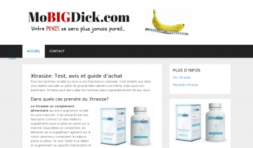 Mobigdick est une plateforme dédiée à Xtrasize, un produit pour les hommes.