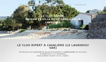 Le Clos Ripert, location de villas de vacances dans le Lavandou Var