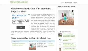 Guide d'achat  et guide comparatif d'un étendoir à linge