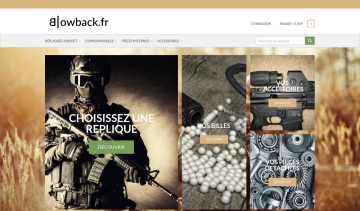 Blowback, vente en ligne de répliques et d'accessoires d'Airsoft