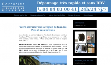 Experts serruriers dans la région de Juan les Pins