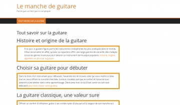 Le manche de guitare: pour tout apprendre sur la guitare