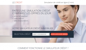 Le.credit, simulateur de crédit en ligne