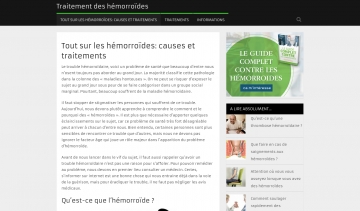 Traitement des hémorroïdes, guide complet contre les hémorroïdes
