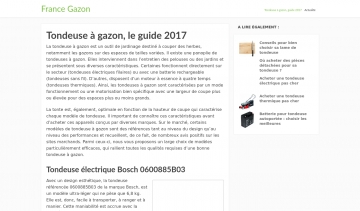 France gazon, guide de tondeuse à gazon de qualité