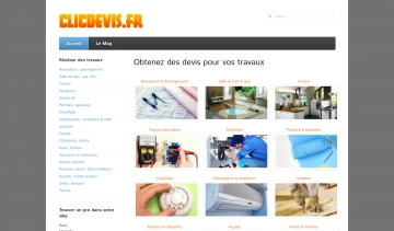 Clic devis, plateforme proposant des devis gratuits en ligne