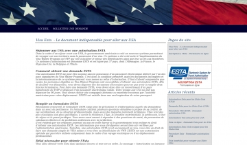 Visa ESTA pour les États-Unis, site d’informations utiles