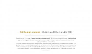 As Design Deco, guide web de votre cuisiniste à Nice
