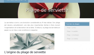 Site pliage-serviette.fr