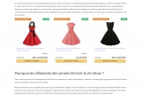 Achat de robes et accessoires des années 50