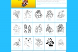 Coloriage Mario, activités créatifs à imprimer