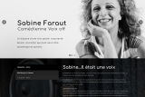 Sabine Faraut, comédienne professionnelle ayant une voix off