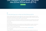 Acheter Ethereum, guide sur l'investissement en éthers