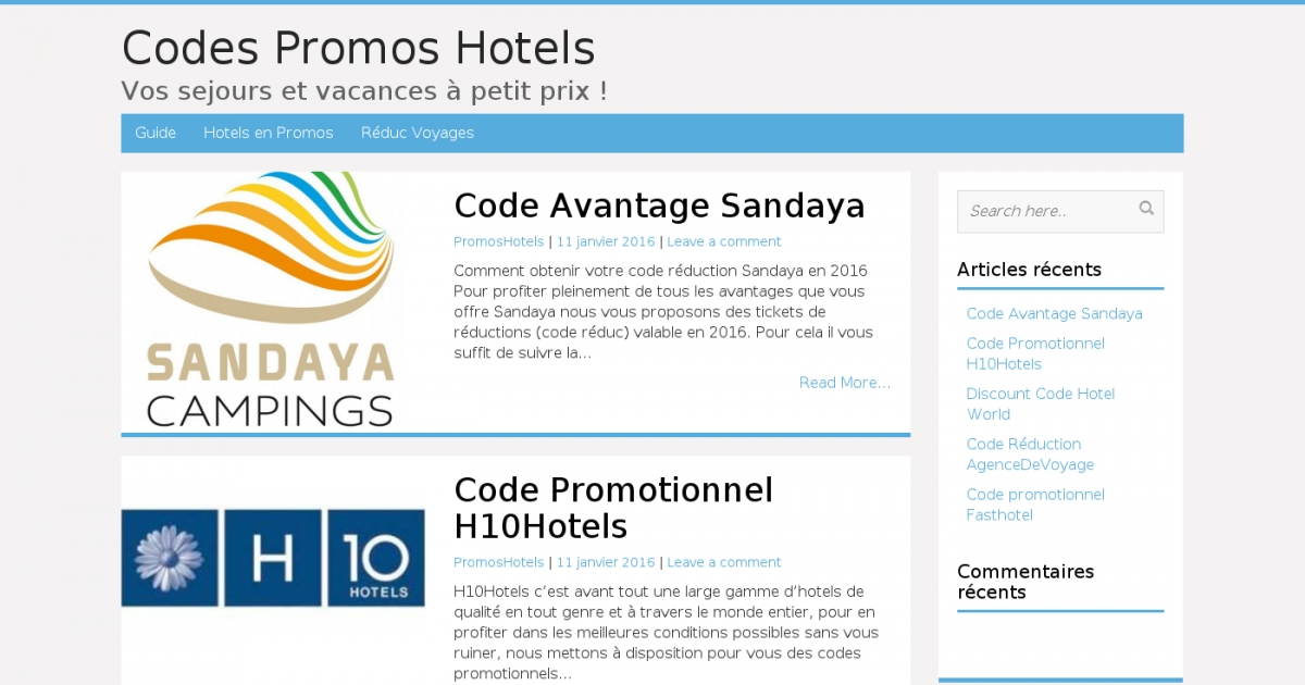 Code promo sandaya 2020