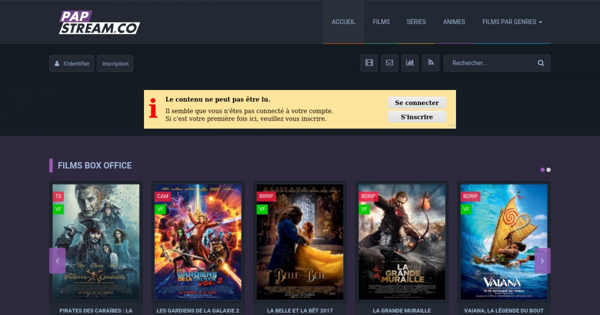 PapStream, la plateforme des films et mangas en streaming