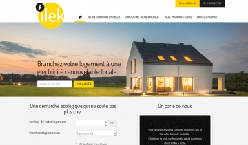 ilek, fourniture d’électricité verte et locale