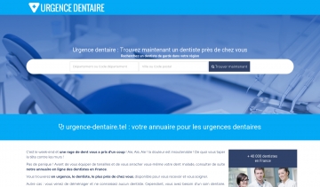 Urgence dentaire, annuaire référençant les dentistes