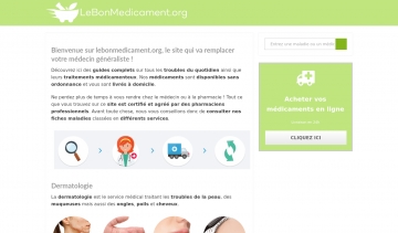 Lebonmedicament.org, votre guide de produits pharmaceutiques