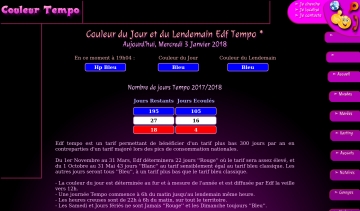 couleur-tempo, connaitre les heures creuses et les jours favorables 