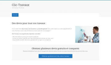 Clic Travaux, portail internet de demande de devis