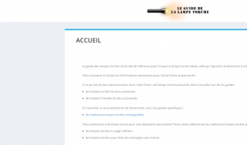 Guide comparatif de la lampe torche